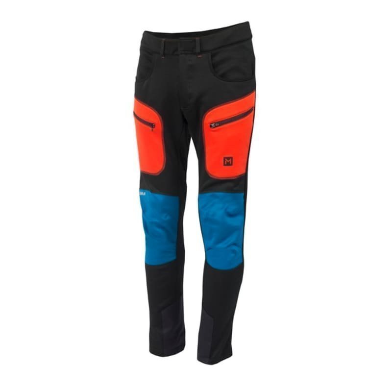Aclima Lars Monsen Anárjohka WoolShell Bukse S JET BLACK/POINCIANA/BLUE SAPPH