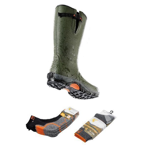 Alaska Mudmaster neopreeni kumikenkä + 3+1 paria sukkia