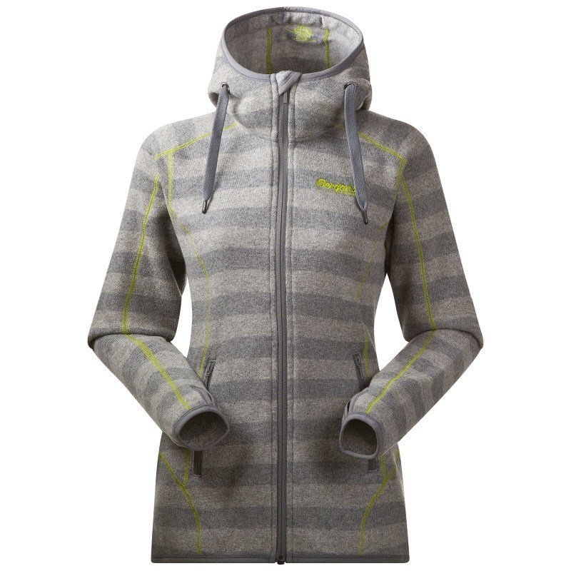Bergans Humle Lady Jacket XS Grey Striped/Lime