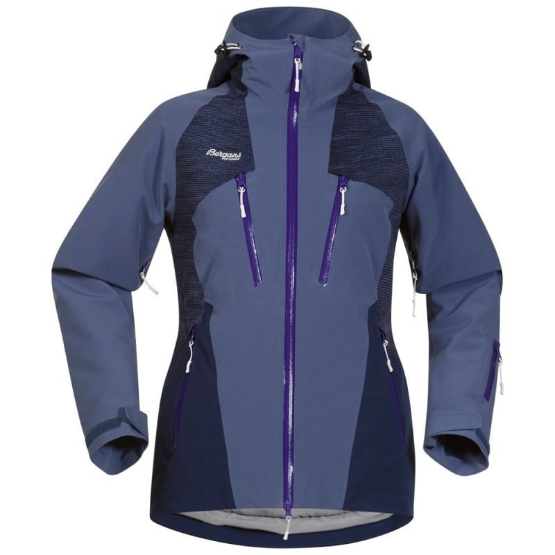 Bergans Oppdal Insulated Lady Jacket L Dusty Blue/Navy/Funky Purple