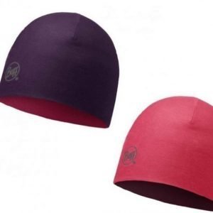 Buff Merino Reversible Hat Plum