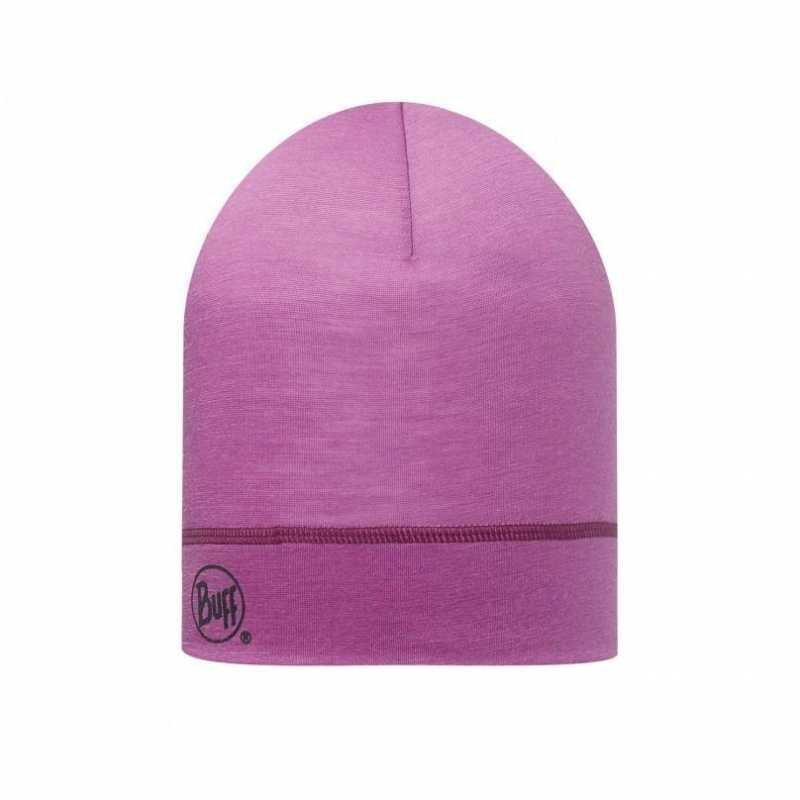 Buff Merino Wool Hat Raspberry
