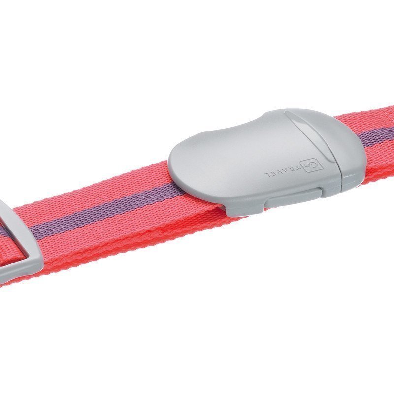 Design Go Luggage Strap tunnisteremmi pinkki