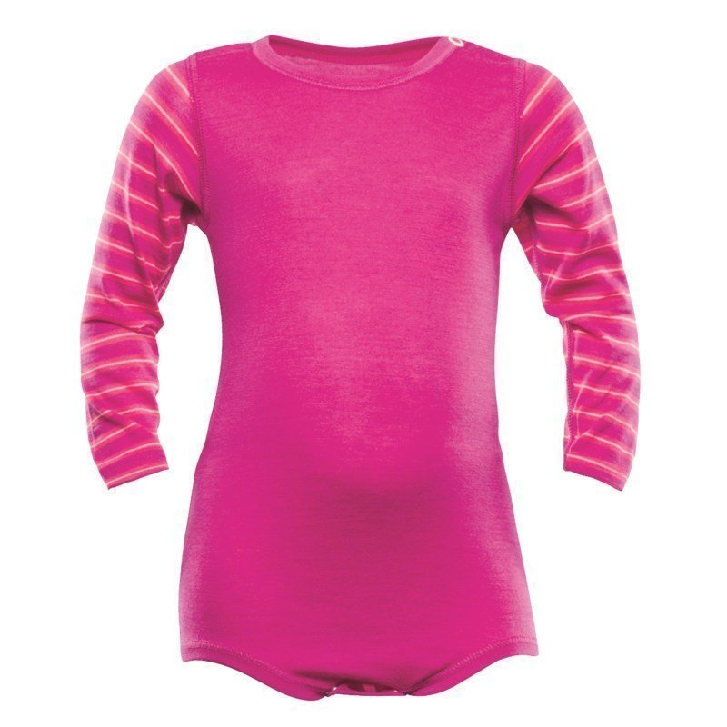 Devold Breeze Baby Body 80 FUCHSIASTRIPES