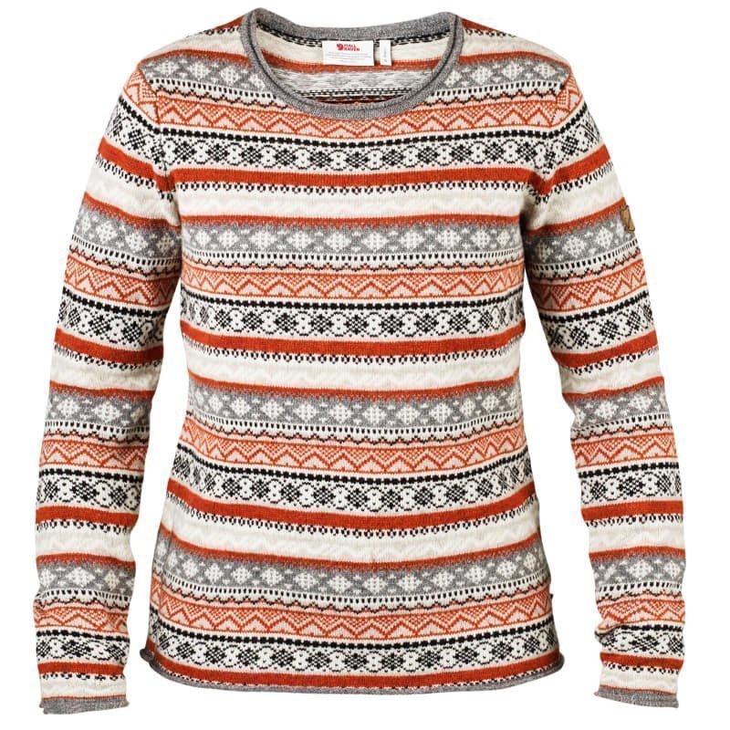 Fjällräven Övik Folk Knit Sweater W XS Fog