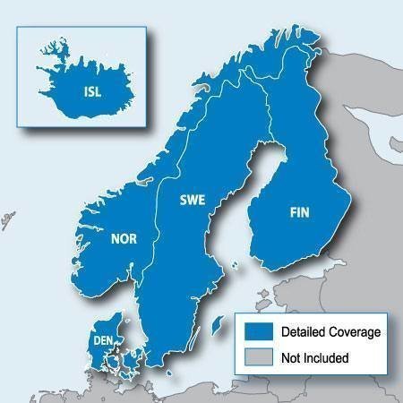 Garmin Pohjoismaiden maantiekartta MicroSD