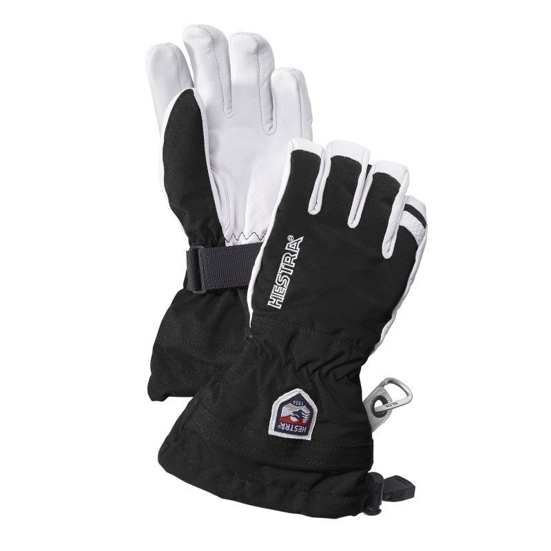 Hestra Army Leather Heli Ski Jr 4 Black