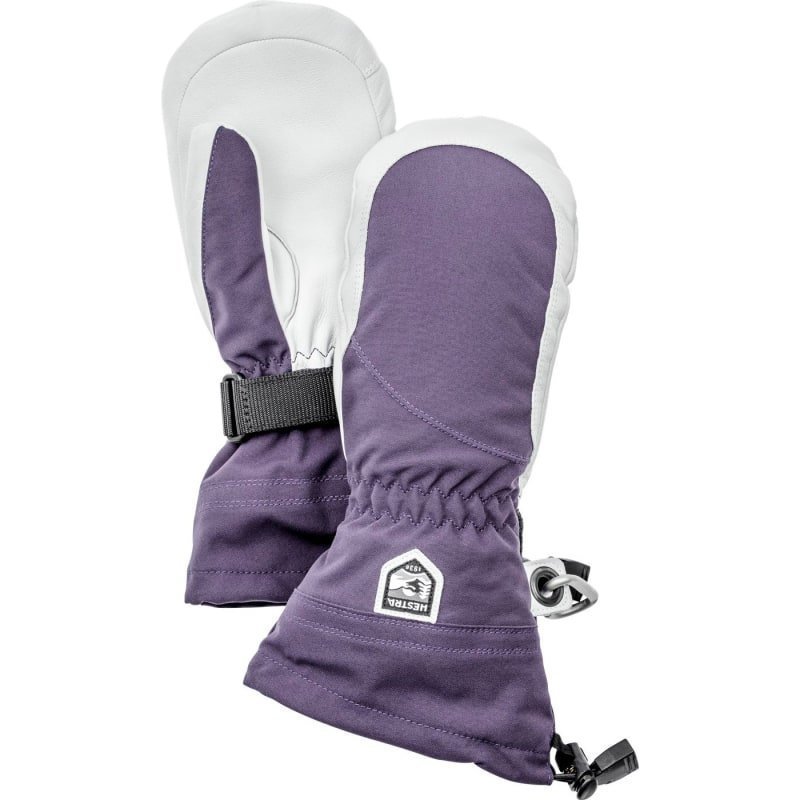 Hestra Heli Ski Female Mitt 5 Dark Plum/Offwhite