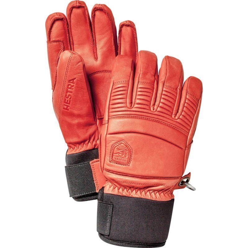 Hestra Leather Fall Line - 5-finger 6 Flame Red