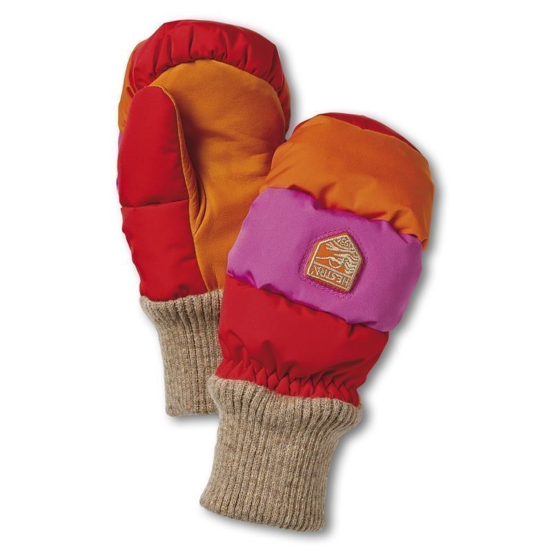 Hestra Swisswool Merino Loft Mitt Jr 5 LJUSRÖD/CERISE