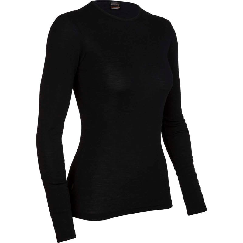 Icebreaker Women's Everyday LS Crewe XS Black