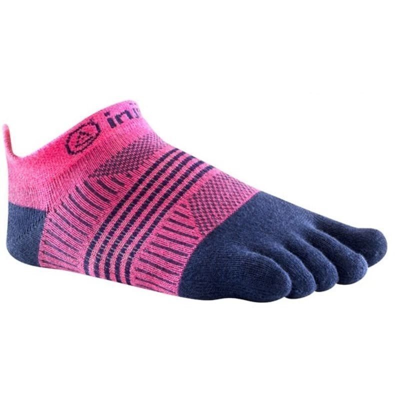 Injinji Run Lightweight No Show Xlife XS/S Pink/Navy