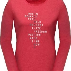Jack Wolfskin Brand Longsleeve Punainen S