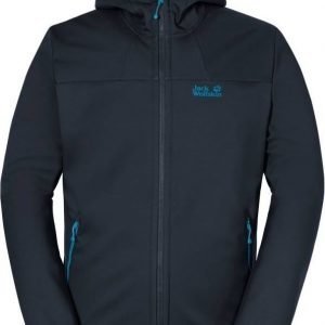 Jack Wolfskin Grand Valley Softshell Jkt M Tummansininen XXL