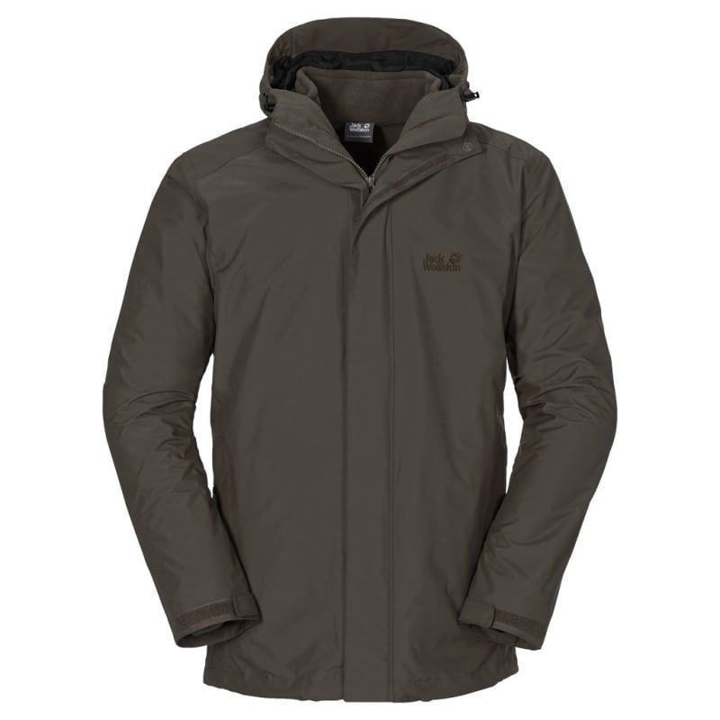 Jack Wolfskin Iceland Jacket Men's L Olive Brown