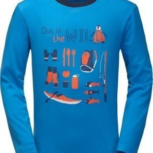 Jack Wolfskin Out In The Wild Longsleeve Sininen 140
