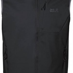 Jack Wolfskin Stormbreeze Softshell Vest M Musta S