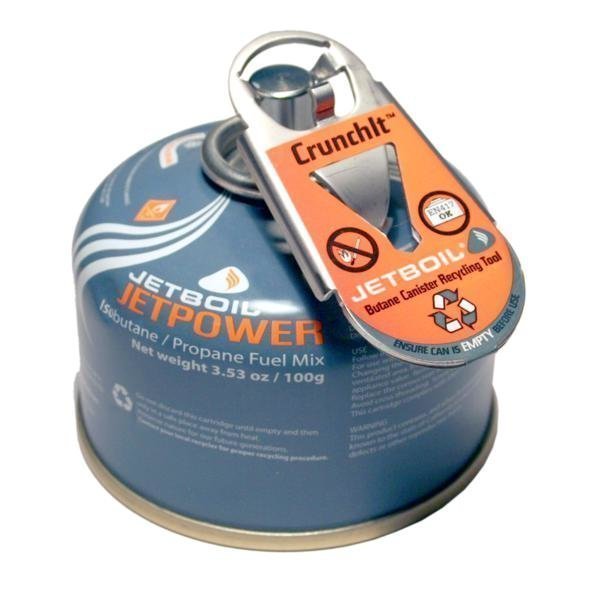 Jetboil kaasusäiliön kierrätystyökalu