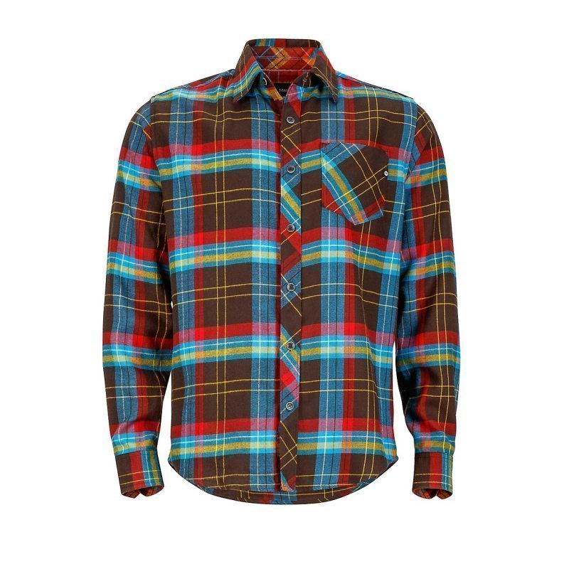 Marmot Anderson Flannel LS L Rich Brown
