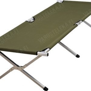 Mil-Tec kenttäsänky alumiinirungolla 192 x 66 x 43 cm oliivinvihreä