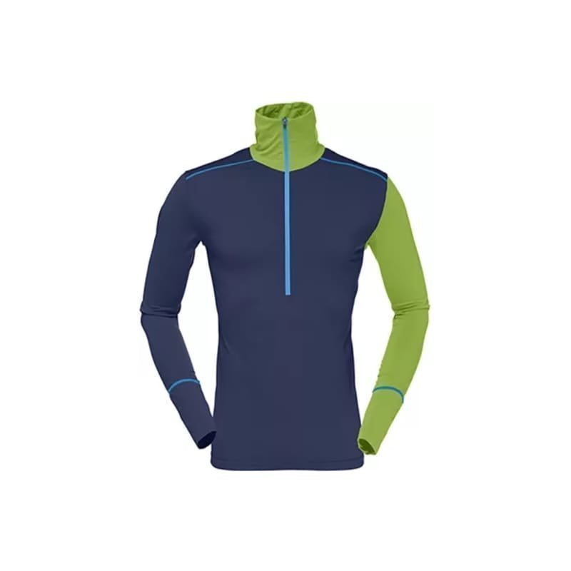 Norrøna Wool Zip Neck M M Indigo Night