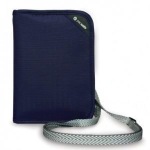Pacsafe RFIDsafe V150 RFID turvalompakko sininen