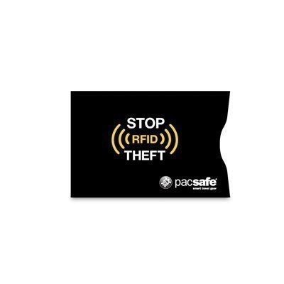 Pacsafe RFIDsleeve 25 luottokorttisuoja musta 2 pack
