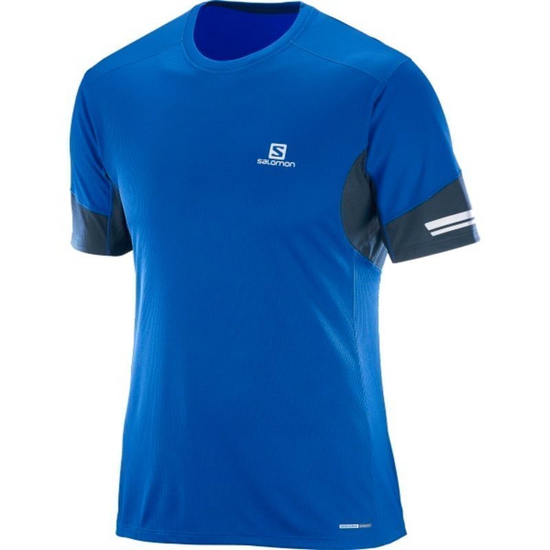 Salomon Agile Ss Tee Men's S BLUE YONDERBIG BLUE-X