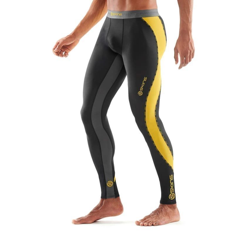 Skins DNAmic Men Long Tights XXL Black/Citron
