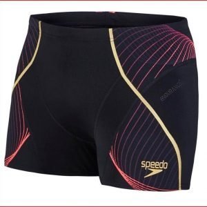 Speedo Fit Pinnacle Aquashort musta/punainen