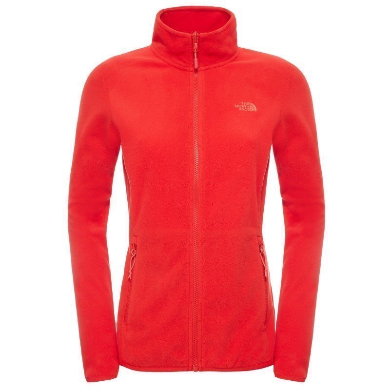 The North Face Women's 100 Glacier Full Zip L High Risk Red