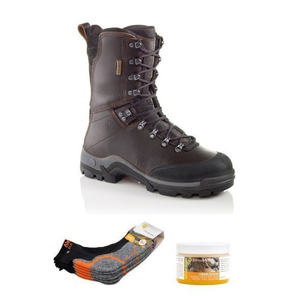 Viking Hunter GTX metsästyskengät + rasva + 3 paria sukkia