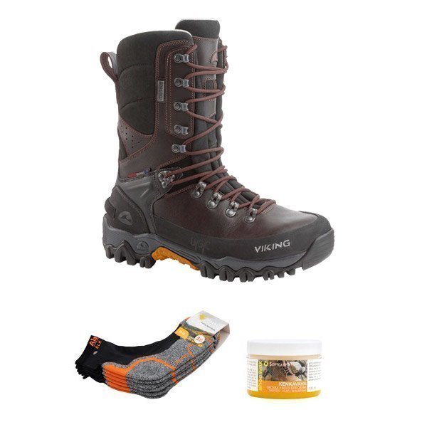 Viking Hunter High GTX metsästyskengät + rasva + 3 paria sukkia