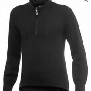 Woolpower Kids Zip Turtleneck 200 122-128 Pirate Black