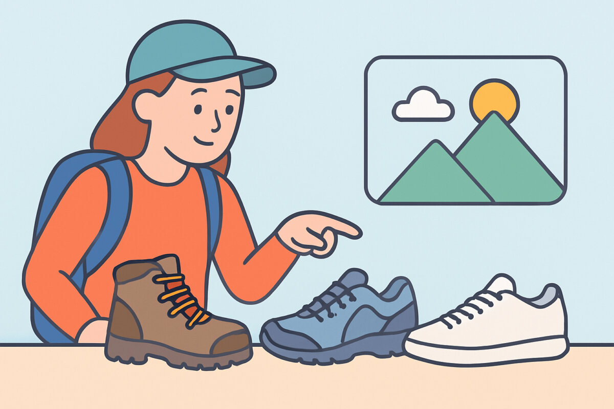 Vaelluskenkä, trekking-jalkine vai tennari – mihin mikäkin